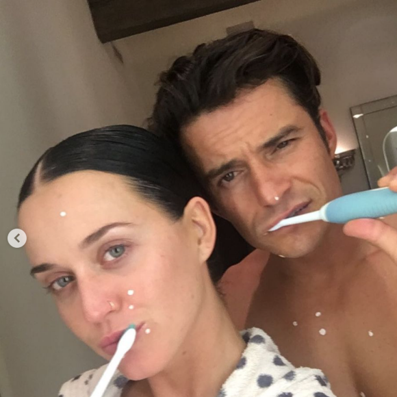 Katy Perry et Orlando Bloom. Le 12 janvier 2020.