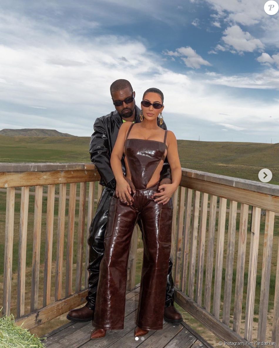 Kanye West et Kim Kardashian. Juin 2020.