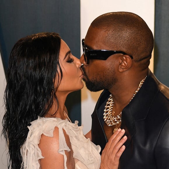 Kim Kardashian et Kanye West lors de la 92e cérémonie des Oscars, le 9 février 2020 au Dolby Theatre de Los Angeles.