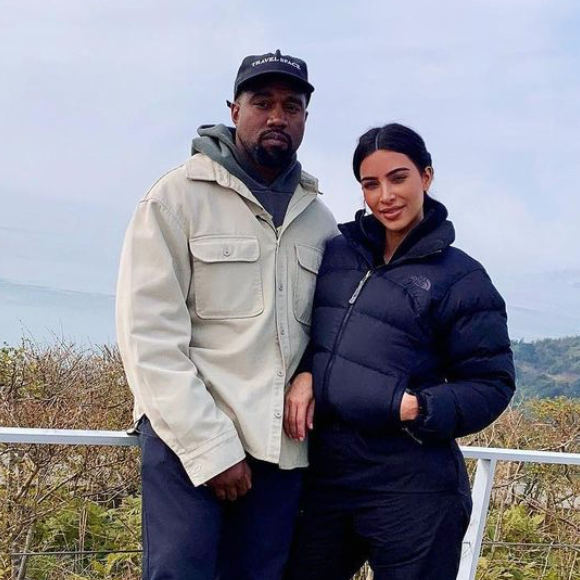 Kim Kardashian et Kanye West, l'automne dernier.