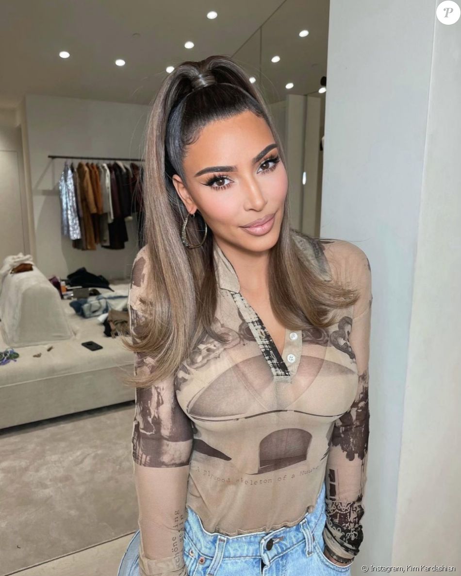 Kim Kardashian en janvier 2021.