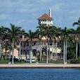 Illustrations de "Mar-a-Lago", la résidence de luxe de Donald Trump à Palm Beach où il ira habiter après son départ de la Maison Blanche suite à sa défaite à l'élection présidentielle américaine. Le 19 janvier 2021.