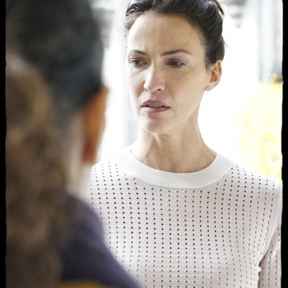 Exclusif - Linda Hardy - Tournage de " La nébuleuse d' Orion ", 33ème épisode de la série télévisée " Commissaire Magellan ", réalisé par S. Kopecky, avec J. Spiesser, S. Kouchy et L. Hardy à l'Ecole Nationale des Arts et Métiers à Lille, le 26 mars 2019. Cet épisode sera diffusé le 09 novembre 2019 sur France 3. © Alain Guizard/Bestimage