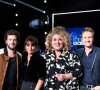 Exclusif - Claudio Capeo, Faustine Bollaert, Marianne James, Cyril Féraud - Enregistrement de l'émission "La Boîte à Secrets", présentée par F.Bollaert et qui sera diffusée le 22 janvier sur France 3. Le 18 janvier 2021 © Tiziano Da Silva / Bestimage 