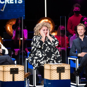 Exclusif - Claudio Capeo, Marianne James, Cyril Féraud - Enregistrement de l'émission "La Boîte à Secrets", présentée par F.Bollaert et qui sera diffusée le 22 janvier sur France 3. Le 18 janvier 2021 © Tiziano Da Silva / Bestimage 