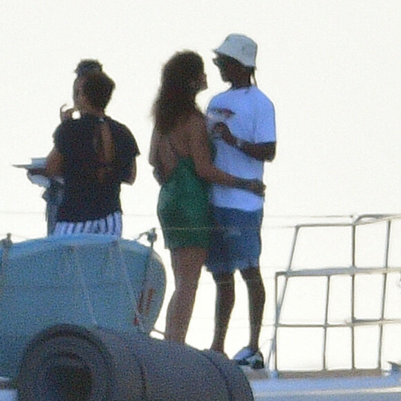 Exclusif - Rihanna et A$AP Rocky s'éclatent en vacances à la Barbade. Le 28 décembre 2020. Ils ont passé les fêtes de Noël ensemble et profité de moments de tendresse sur un yacht.