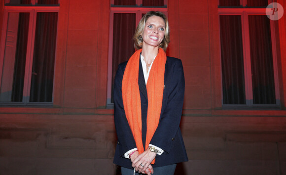Sylvie Tellier, directrice générale de la société Miss France lors de l'illumination en orange du ministère de l'Intérieur pour symboliser la lutte contre les violences faites aux femmes le 23 novembre 2020. © Panoramic / Bestimage