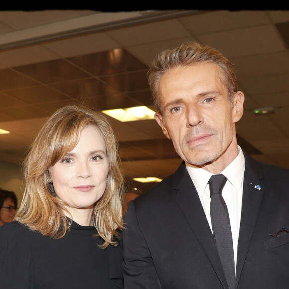 Exclusif - Isabelle Carré, Lambert Wilson - Un mois avant sa sortie en salle, projection en avant-première du film "De Gaulle" de G.Le Bomin à l'amphithéâtre Foch de l'Ecole Militaire à Paris le 3 février 2020.