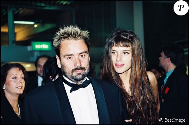 Luc Besson et Maïwenn aux César en 1995.