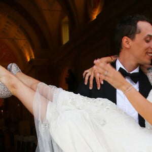 Exclusif - Mariage religieux en l'église de Villanova d'Alizée et Grégoire Lyonnet. Villanova, le 18 juin 2016. © Olivier Huitel - Olivier Sanchez / Bestimage