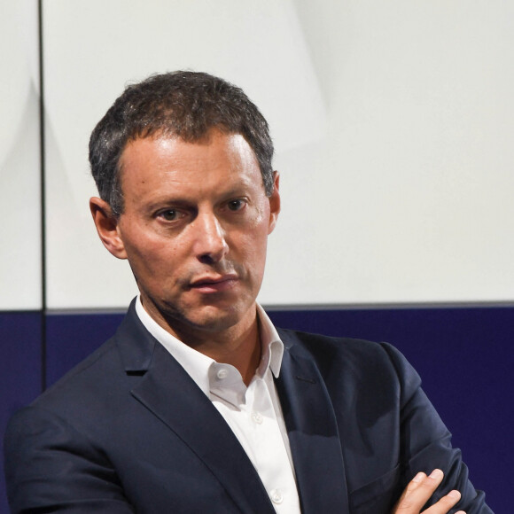 Marc-Olivier Fogiel, PDG de BFM.TV - Conférence de presse de rentrée de BFM.TV à Paris le 5 septembre 2019. © Guirec Coadic / Bestimage