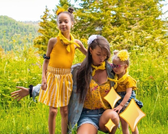 Alexandra de "Koh-Lanta" avec ses filles, le 30 septembre 2020