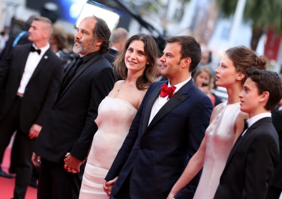 Frédéric Pierrot, Géraldine Pailhas, François Ozon, Marine Vacth et Fantin Ravat - Montée des marches du film "Jeune et Jolie" pour l'ouverture du 66 e Festival du film de Cannes. Le 16 mai 2013.