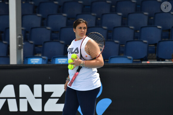 Marion Bartoli lors d'un entraînement à l'Open d'Australie de tennis à Melbourne, Australie, le 21 janvier 2020. © Chryslene Caillaud/Panoramic/Bestimage