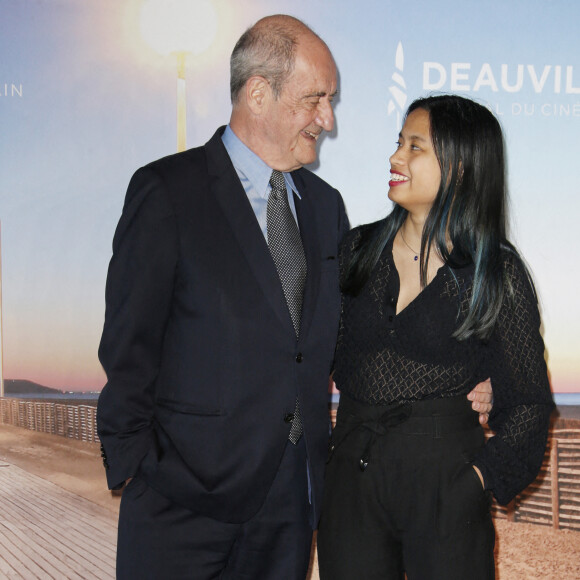 Pierre Lescure et sa fille Anna Photocall du film Pierre et Lescure lors du 46ème Festival du Cinéma Américain de Deauville. Photocall au Centre International de Deauville , le CID © Christophe Aubert via Bestimage