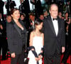 Frédérique et Pierre Lescure et leur fille Anna à Cannes en 2010. 