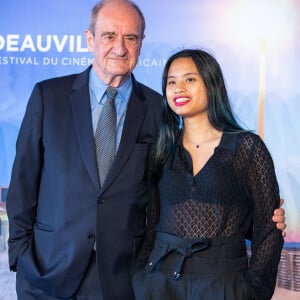 Pierre Lescure et sa fille Anna, - Photocall du film " Pierre et Lescure" lors du 46ème Festival du Cinéma Américain de Deauville. Le 5 septembre 2020 © Oliver Borde / Bestimage