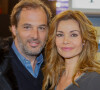 Séparation - Ingrid Chauvin annonce sa séparation avec son mari Thierry Peythieu - Ingrid Chauvin et son mari Thierry Peythieu au salon du livre à la porte de Versailles à Paris.