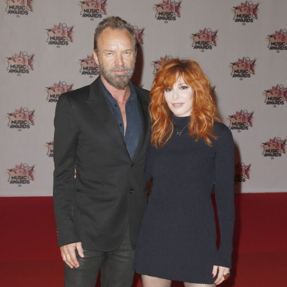 Sting, Mylène Farmer - Arrivées à la 17ème cérémonie des NRJ Music Awards 2015 au Palais des Festivals à Cannes, le 7 novembre 2015. © Christophe Aubert via Bestimage