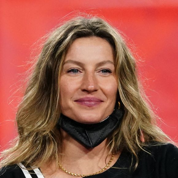 Gisele Bündchen est venue soutenir son mari Tom Brady au Raymond James Stadium à Tampa, pour le Super Bowl le 7 février 2021. Les Buccaneers (avec Tom Brady) ont battu les Chiefs 31-9 Photo by Kevin Dietsch/UPI/ABACAPRESS.COM