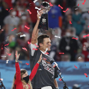 Tom Brady a remporté son septième Super Bowl au Raymond James Stadium à Tampa, le 7 février 2021. Les Buccaneers (avec Tom Brady) ont battu les Chiefs 31-9.Photo b y Stephen M. Dowell/Orlando Sentinel/TNS/ABACAPRESS.COM