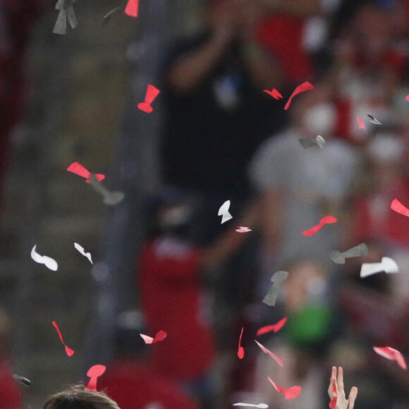 Tom Brady a remporté son septième Super Bowl au Raymond James Stadium à Tampa, le 7 février 2021. Les Buccaneers (avec Tom Brady) ont battu les Chiefs 31-9. Photo by Stephen M. Dowell/Orlando Sentinel/TNS/ABACAPRESS.COM