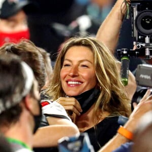 Gisele Bündchen est venue soutenir son mari Tom Brady au Raymond James Stadium à Tampa, pour le Super Bowl le 7 février 2021. Les Buccaneers (avec Tom Brady) ont battu les Chiefs 31-9. Photo by Mark J. Rebilas-USA Today Sports/SPUS/ABACAPRESS.COM