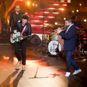 Exclusif - Michel Jonasz, Matthieu Chedid, Ibrahim Maalouf - Grande soirée solidaire et festive "Secours Pop La Grande Soirée" au Cirque d'Hiver à Paris, diffusée en direct le 6 février sur France 2© Tiziano Da Silva - Cyril Moreau / Bestimage 