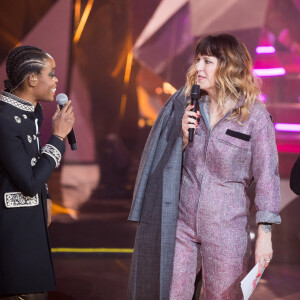 Exclusif - Irma, Daphné Burki et Thomas Dutronc - Grande soirée solidaire et festive "Secours Pop La Grande Soirée" au Cirque d'Hiver à Paris, diffusée en direct le 6 février sur France 2 © Tiziano Da Silva - Cyril Moreau / Bestimage 