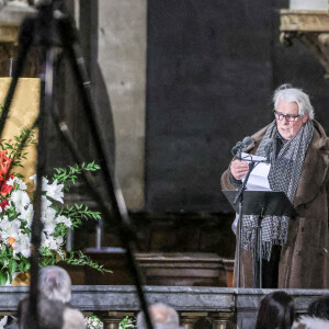 Jacques Weber lors de la messe en hommage à Robert Hossein est célébrée par Mgr Michel Aupetit, archevêque de Paris, en l'église Saint-Sulpice à Paris, France le 9 février 2021.