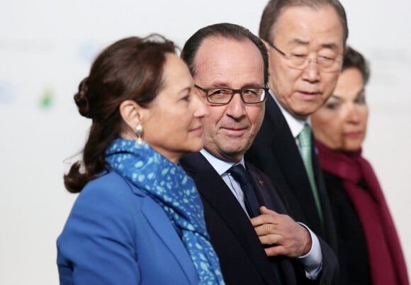 Ségoléne Royal, François Hollande, Ban Ki-moon, Christiana Figueres - Arrivées des 150 chefs d'Etat pour le lancement de la 21e conférence sur le climat (COP21) au Bourget. Le 30 novembre 2015. © Dominique Jacovides / Bestimage