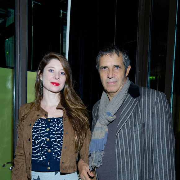Exclusif - Julien Clerc et sa femme Helene Gremillon - Avant-premiere du film "Les Garcons et Guillaume, a table !" de Guillaume Gallienne au cinema Katara au Royal Monceau-Raffles a Paris. Le 4 octobre 2013  