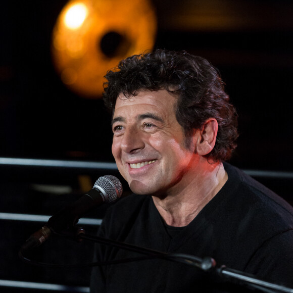 Patrick Bruel lors de l'enregistrement de sa surprise pour l'émission "La Lettre", dans un studio d'enregistrement à Grisy-les-Plâtres. © Cyril Moreau / Bestimage