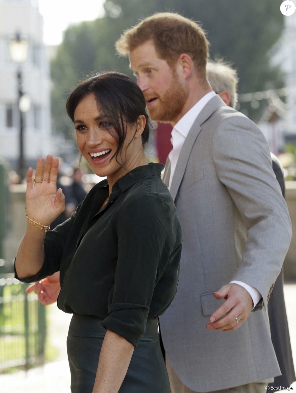 Le prince Harry, duc de Sussex, et Meghan Markle, duchesse de Sussex, visitent le Brighton Pavilion.