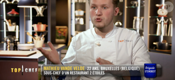Mathieu dans "Top Chef, saison 12" sur M6.