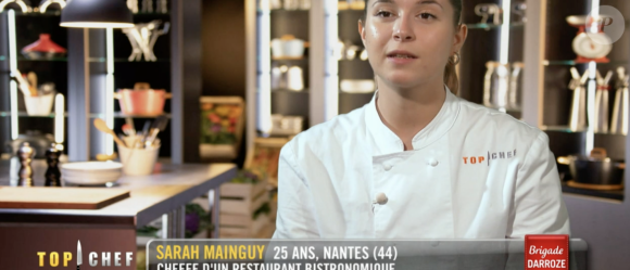 Sarah dans "Top Chef, saison 12" sur M6.