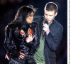 Janet Jackson et Justin Timberlake lors du Super Bowl XXXVIII au Reliant Stadium à Houston.