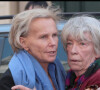 Christine Ockrent et Evelyne Pisier - Hommage à Marie-France Pisier à l'Eglise Saint-Roch à Paris en 2011.