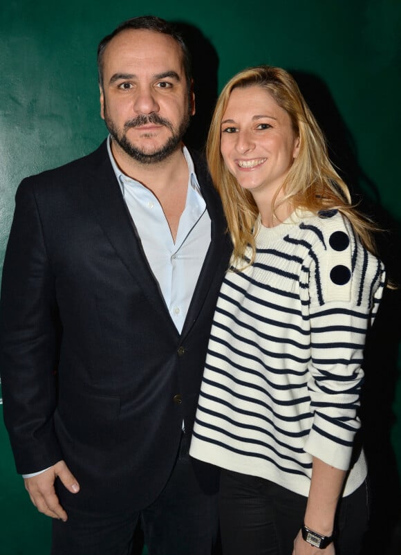 François-Xavier Demaison et sa compagne Anaïs Tihay - Le restaurant Manko Paris fête ses 2 ans à Paris, le 13 février 2018. © Veeren/Bestimage