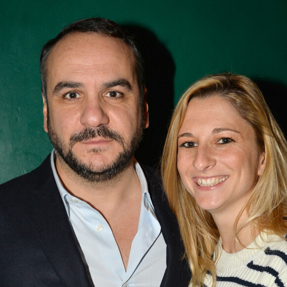 François-Xavier Demaison et sa compagne Anaïs Tihay - Le restaurant Manko Paris fête ses 2 ans à Paris, le 13 février 2018. © Veeren/Bestimage