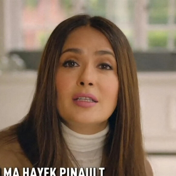 Salma Hayek parle du vaccin contre le Coronavirus (Covid-19) lors du concert évènement "Global Goal: Unite for Our Future". Le 27 juin 2020.