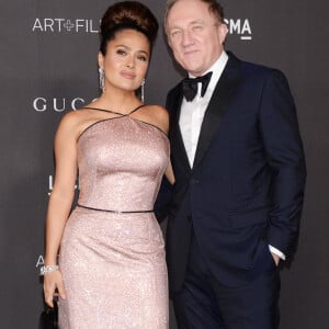 Francois-Henri Pinault et sa femme Salma Hayek - Soirée "2019 LACMA Art + Film Gala" au Los Angeles County Museum of Art. Le 2 novembre 2019.