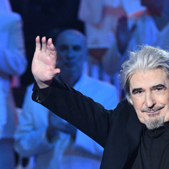 Exclusif - Serge Lama lors de l'enregistrement de la dernière des "Années Bonheur" présentée par Patrick Sébastien à Saint-Denis le 12 février 2019. © Giancarlo Gorassini / Bestimage  
