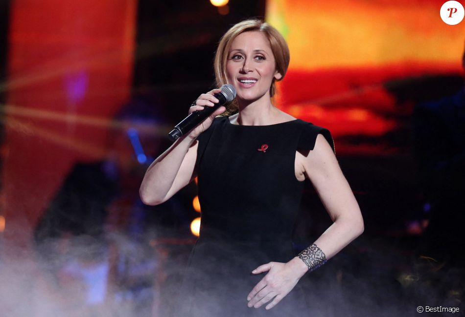 Exclusif - Lara Fabian - Enregistrement à Marigny de l'émission "Toute la télé chante pour le Sidaction". Paris le 22 mars 2013