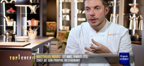 Matthias dans "Top Chef" saison 12, le 24 février 2021 sur M6.