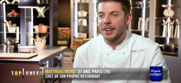 Matthias dans "Top Chef" saison 12, le 24 février 2021 sur M6.