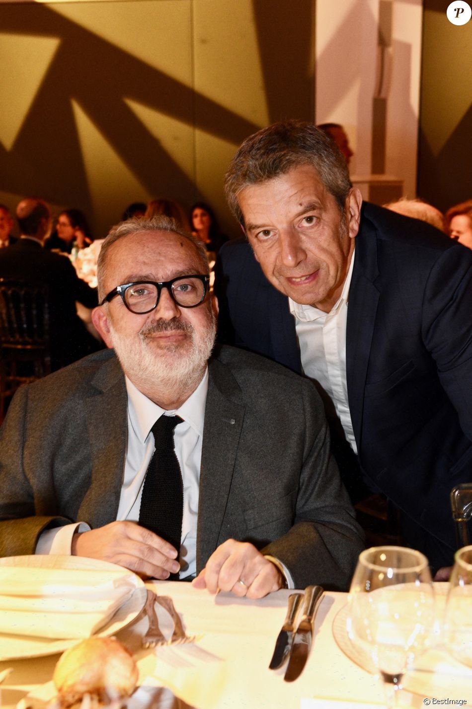Exclusif - Dominique Farrugia et Michel Cymes - Gala annuel du "Casip-Cojasor" à l'Hôtel Salomon de Rothschild à Paris, le 12 novembre 2019. © Erez Lichtfeld/Bestimage