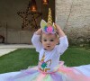 Maëva Denat publie une photo de sa fille à l'occasion de son premier anniversaire. Instagram, le 22 février 2019.