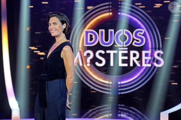 Exclusif - Alessandra Sublet - Enregistrement de l'émission "Duos Mystères" à la Seine Musicale à Paris, qui sera diffusée le 26 février sur TF1. Le 2 février 2021 © Gaffiot-Moreau / Bestimage