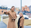 La princesse Victoria de Suède et sa fille la princesse Estelle de Suède - La famille royale de Suède à l'inauguration du pont Slussbron à Stockholm en Suède.